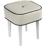 Квадратный мягкий пуф на белых ножках Winton Pouf Square варинант исполнения - 21 | Loft Concept в Москве