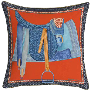 Декоративная подушка Hermes Saddle Orange 127