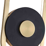 Бра с овальной рамойцвета латунь и черным кругом в центре Midnight Orbit варинант исполнения - 2 | Loft Concept в Москве