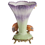 Ваза с цесарками из фарфора с бронзовыми элементами Garden of Eden варинант исполнения - 2 | Loft Concept в Москве