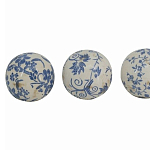  Набор керамических шаров с синей росписью Oriental Blue & White Ornament Vases варинант исполнения - 3 | Loft Concept в Москве