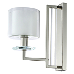 Бра с геометрическим каркасом из металла и цилиндрическим стеклянным плафоном Laurent варинант исполнения - 1 | Loft Concept в Москве