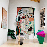 Арт-Объект плетеный из нитей большой портрет Joana Schneider  варинант исполнения - 1 | Loft Concept в Москве