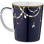 Кружка из фарфора синяя с изображением лошади 400 мл Porcelain Horse Set варинант исполнения - 1 | Loft Concept в Москве