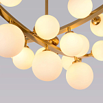 Люстра подвесная фигурная с белыми лампами в форме шара Felicitat варинант исполнения - 3 | Loft Concept в Москве