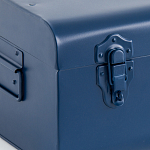 Металлический сундук Metal Dark Blue варинант исполнения - 4 | Loft Concept в Москве