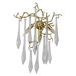 Бра с декором в виде ветвей и стеклянных подвесок в форме капель Droplet Chandelier варинант исполнения - 1 | Loft Concept в Москве