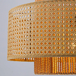 Подвесной светильник с абажуром из плтеного бамбука Light Inside the Cell варинант исполнения - 4 | Loft Concept в Москве