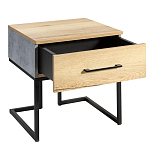 Тумба прикроватная с ящиком в стиле лофт Urban Style Space 2 варинант исполнения - 4 | Loft Concept в Москве