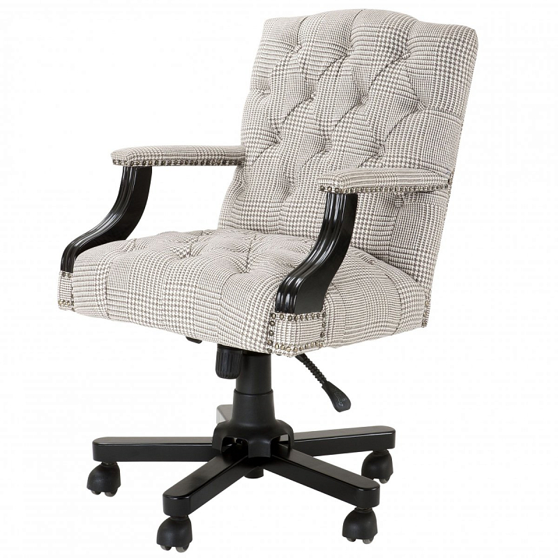   Eichholtz Desk Chair Burchell brown & white      | Loft Concept 