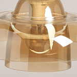 Подвесной светильник с двухъярусным плафоном цвета янтарь Honey Layer варинант исполнения - 8 | Loft Concept в Москве