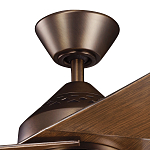 Потолочный вентилятор с тремя угловатыми лопастями Kichler варинант исполнения - 2 | Loft Concept в Москве