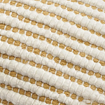 Чехол на подушку горчичного цвета с бахромой и объемным узором Ethnic mix варинант исполнения - 2 | Loft Concept в Москве