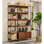 Стеллаж из орехового дерева Olson Rack варинант исполнения - 6 | Loft Concept в Москве