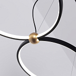 Люстра подвесная светодиодная черный металл Ring Horizontal варинант исполнения - 14 | Loft Concept в Москве