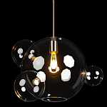 Подвесной светильник со стеклянными плафоном в виде шара и золотыми деталями & Coombes варинант исполнения - 3 | Loft Concept в Москве