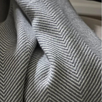 Плед из шерсти мериноса серого цвета 130×180 см Gray Waves варинант исполнения - 6 | Loft Concept в Москве