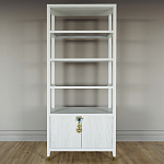 Стеллаж со стеклянными полками Elsa Dreams White варинант исполнения - 6 | Loft Concept в Москве