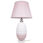 Настольная лампа керамическая Pink lampshade варинант исполнения - 2 | Loft Concept в Москве