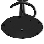 Барный стул вращающийся со спинкой и подлокотниками Douglas Rhombus Черный Велюр варинант исполнения - 8 | Loft Concept в Москве