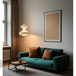 Подвесной вязаный белый светильник «Моника» варинант исполнения - 2 | Loft Concept в Москве