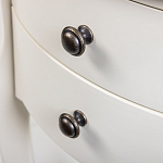 Белая тумба на фигурных ножках Shelby варинант исполнения - 4 | Loft Concept в Москве