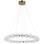 Светодиодная кольцевая люстра с круглыми плафонами Crystal Globule Chandelier варинант исполнения - 4 | Loft Concept в Москве