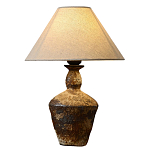 Настольная лампа с керамическим фактурным основанием и тканевым абажуром Eastern Tale варинант исполнения - 6 | Loft Concept в Москве