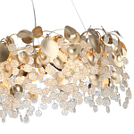 Люстра с декоративными подвесками из прозрачного стекла в форме монеток FAIRYTREE Light варинант исполнения - 11 | Loft Concept в Москве