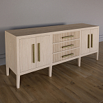 Буфет Primo с тремя ящиками и двумя фасадами Светлый дуб варинант исполнения - 2 | Loft Concept в Москве