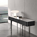 Консоль чёрная с позолоченной центральной частью Beyond Console варинант исполнения - 2 | Loft Concept в Москве