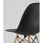 Пластиковый стул на ножках из массива бука Eames Black варинант исполнения - 3 | Loft Concept в Москве