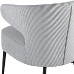 Современное мягкое кресло на металлических ножках Rakush Grey варинант исполнения - 7 | Loft Concept в Москве