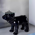 Дизайнерский журнальный стол с основанием в виде собаки Tufetic варинант исполнения - 1 | Loft Concept в Москве
