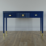 Дизайнерский Письменный стол Elsa Dreams Blue с тремя ящиками варинант исполнения - 1 | Loft Concept в Москве