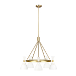 Люстра с 5-ю плафонами в форме песочных часов с узкими перфорированными отверстиями Feiss варинант исполнения - 8 | Loft Concept в Москве