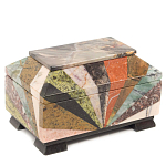 Шкатулка из натурального камня змеевик Stone Casket варинант исполнения - 1 | Loft Concept в Москве