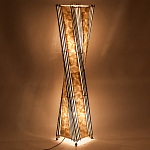 Торшер из перламутра на металлическом каркасе Indonesian Wave варинант исполнения - 4 | Loft Concept в Москве