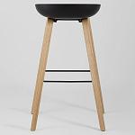 Барный стул на ножках из натурального дерева Boras Black варинант исполнения - 4 | Loft Concept в Москве