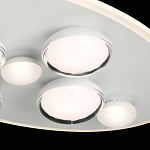 Потолочный светильник овальной формы белого цвета с 7-ю лампами Lunar Pebbles варинант исполнения - 6 | Loft Concept в Москве