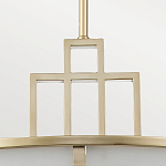 Подвесной светильник цвета латунь с белым матовым плафоном с геометрическим рисунком Feiss варинант исполнения - 4 | Loft Concept в Москве