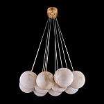 Люстра подвесная круглая с сферическими плафонами из натурального камня Glowing Spheres варинант исполнения - 12 | Loft Concept в Москве