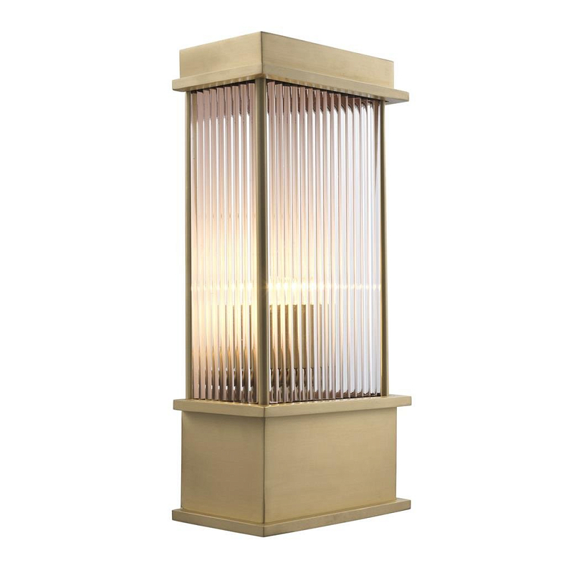  Eichholtz Wall Lamp Jeremy Matte brass   (Transparent)   | Loft Concept 