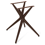 Стол обеденный с коричневой прямоугольной столешницей из керамики на четырех пластиковых ножках Brown Ceramics варинант исполнения - 4 | Loft Concept в Москве