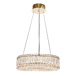 Люстра подвесная круглая из прозрачного хрусталя с золотым корпусом Selfsufficient варинант исполнения - 4 | Loft Concept в Москве