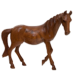 Статуэтка из дерева суар дикая лошадь Wild Horses варинант исполнения - 3 | Loft Concept в Москве