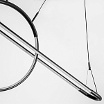 Светодиодная люстра Black LED Circle and Oval Lamp варинант исполнения - 5 | Loft Concept в Москве