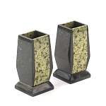 Настольный письменный набор из змеевика с часами и таблетницей Successful Leader варинант исполнения - 3 | Loft Concept в Москве