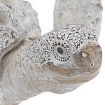 Статуэтка черепаха с ажурным панцирем и детализированной текстурой в белом цвете Marine Accessories варинант исполнения - 5 | Loft Concept в Москве