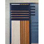 Панно из шнура Синяя геометрическая абстракция wall panel line Blue варинант исполнения - 3 | Loft Concept в Москве